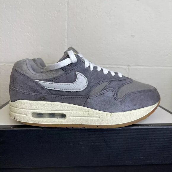 Nike Air Max 1 Premium Low Crepe Soft Grey FD5088-001 Sneakers Men's Size 7 US - Picture 3 of 12